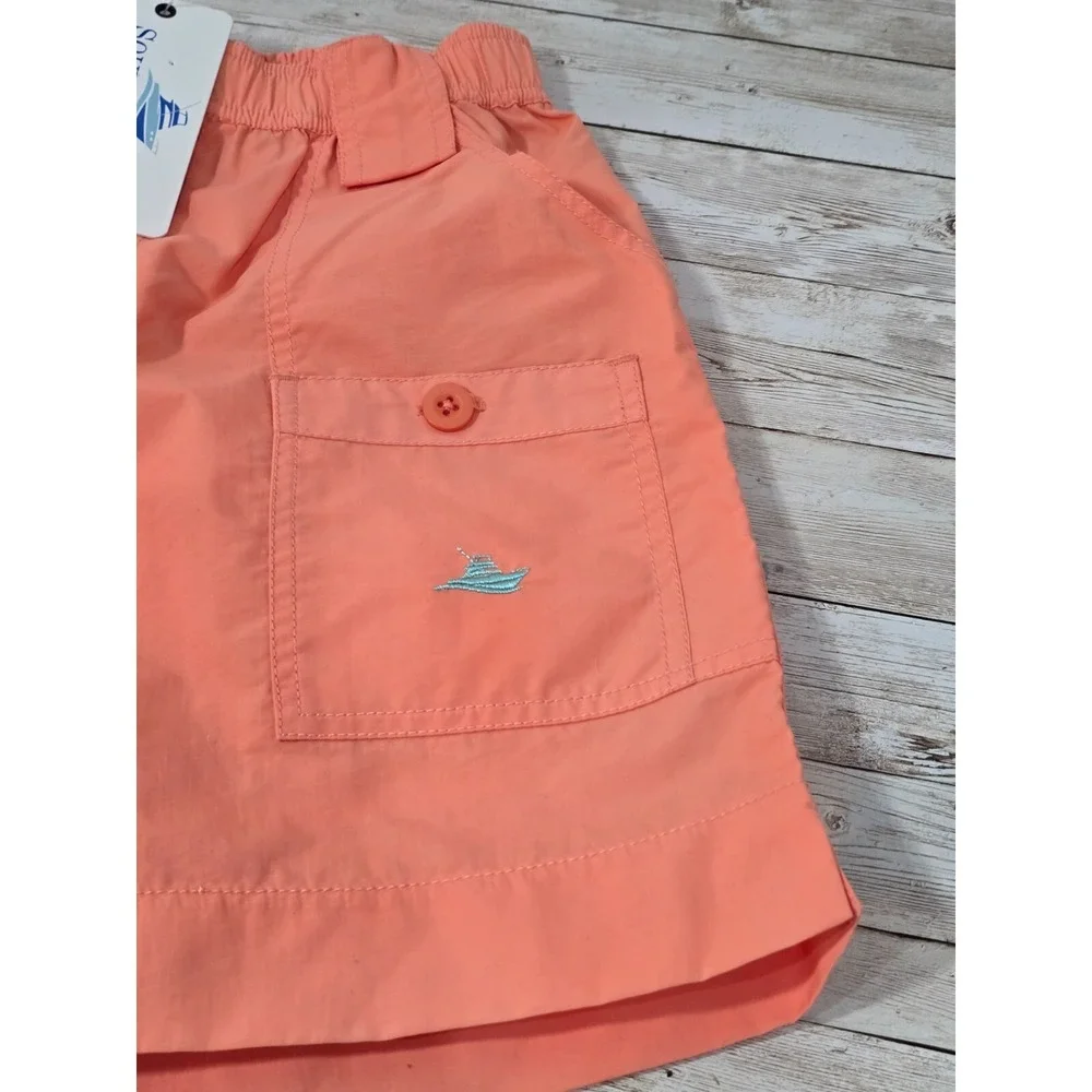 NWT Boys Youth Size 10‎ South Bound Swim Trunks Coral Orange